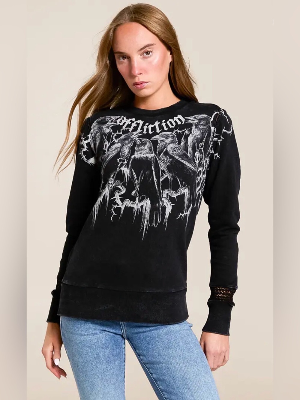 NWOT Crows Pullover by Affliction
